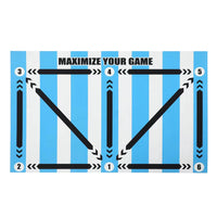 Thick Soccer Training Mat 60x90cm Durable Non-Slip Foldable for Indoor Outdoor