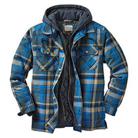 Men's Hooded Winter Jacket, Long-Sleeved, Loose-Fitting, Single Breasted