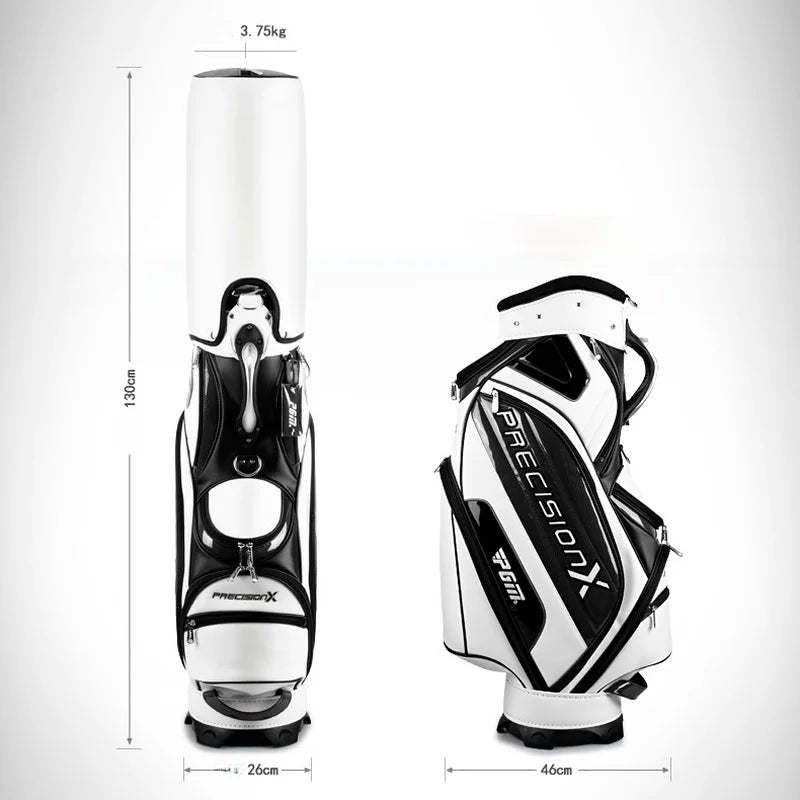 Men's PU Waterproof Golf Bag for 14 Clubs Large Capacity