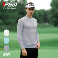 PGM Golf Apparel Men Sunscreen Clothing Ice Silk Long Sleeve Top Ice Feel Anti UV Cool Breathable High Elasticity Sports T-shirt - Buy online at  Vibe In Cart.