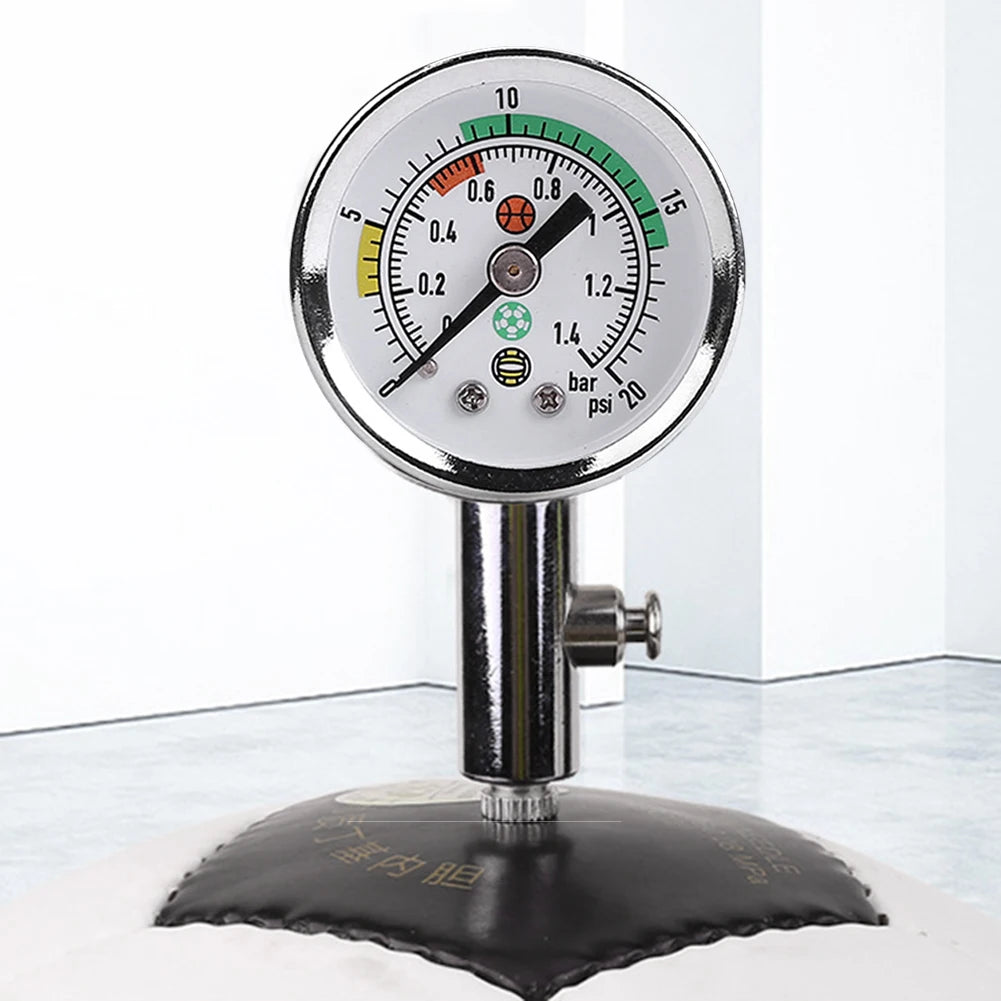 Soccer Ball Pressure Gauge Air Watch Or 3PCS Needle Football Volleyball Barometers Portable Air Release Valve Inflatable Tools - Buy online at  Vibe In Cart.