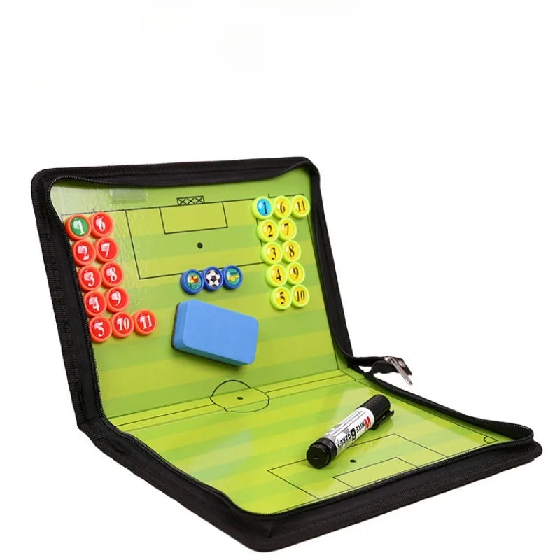 Foldable magnetic tactical board  football training tactical clipboard football coach tactical board set with large board eraser - Buy online at  Vibe In Cart.
