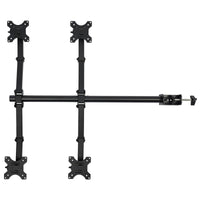 Adjustable Height Monitor Arm for 10-27 Inch Screens with 360 Degree Rotation in Black