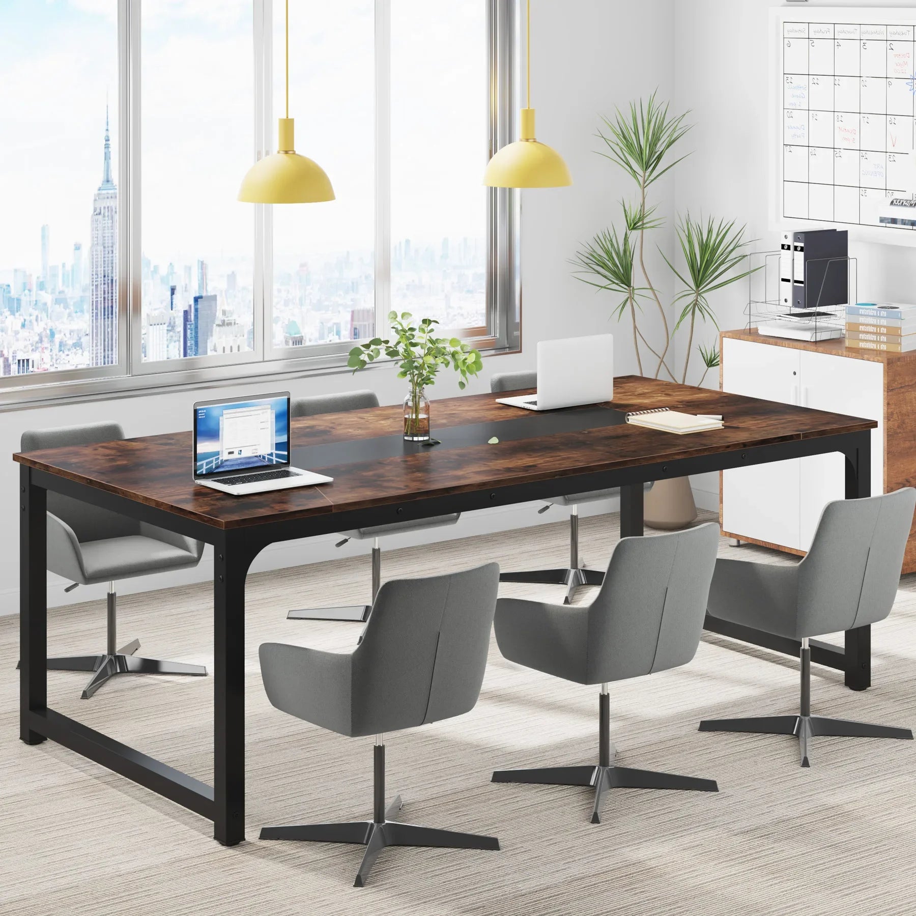 Tribesigns Modern Computer Desk 70.8 inch Large Executive Office Desk Study Writing Desk Workstation Computer Table - Buy online at  Vibe In Cart.