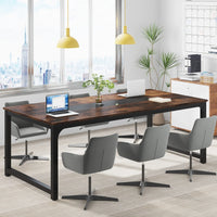 Tribesigns Modern Computer Desk 70.8 inch Large Executive Office Desk Study Writing Desk Workstation Computer Table - Buy online at  Vibe In Cart.