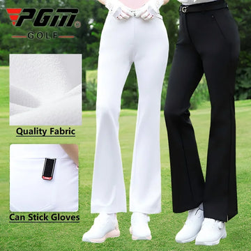 Pgm 2025 Spring Golf Clothing Women High Waist Golf Pants Korean Outdoor Sports Flared Trousers Female Elastic Slim Pants - Buy online at  Vibe In Cart.