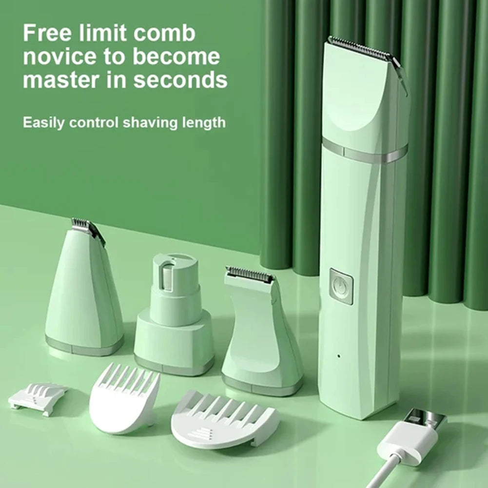 Professional 4-in-1 Electric Pet Grooming Tool Set Dog Hair Clippers USB Rechargeable Pets Haircut Trimmer Shaver Cats Supplies - Buy online at  Vibe In Cart.