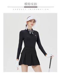 BG Golf Women's High Waist Short Skirt Slim Fit GOLF Jersey Clothing Sports Tennis Pleated Skort Ladies Golf Wear