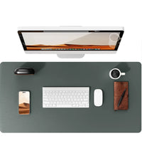 Large Non-Slip PU Leather Office Desk Mat for Mouse and Laptop Pad