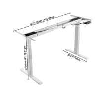 Electric Adjustable Height Standing Desk Frame Carbon Steel