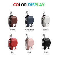 Mini Leather Golf Ball Storage Pouch with Waist Clip