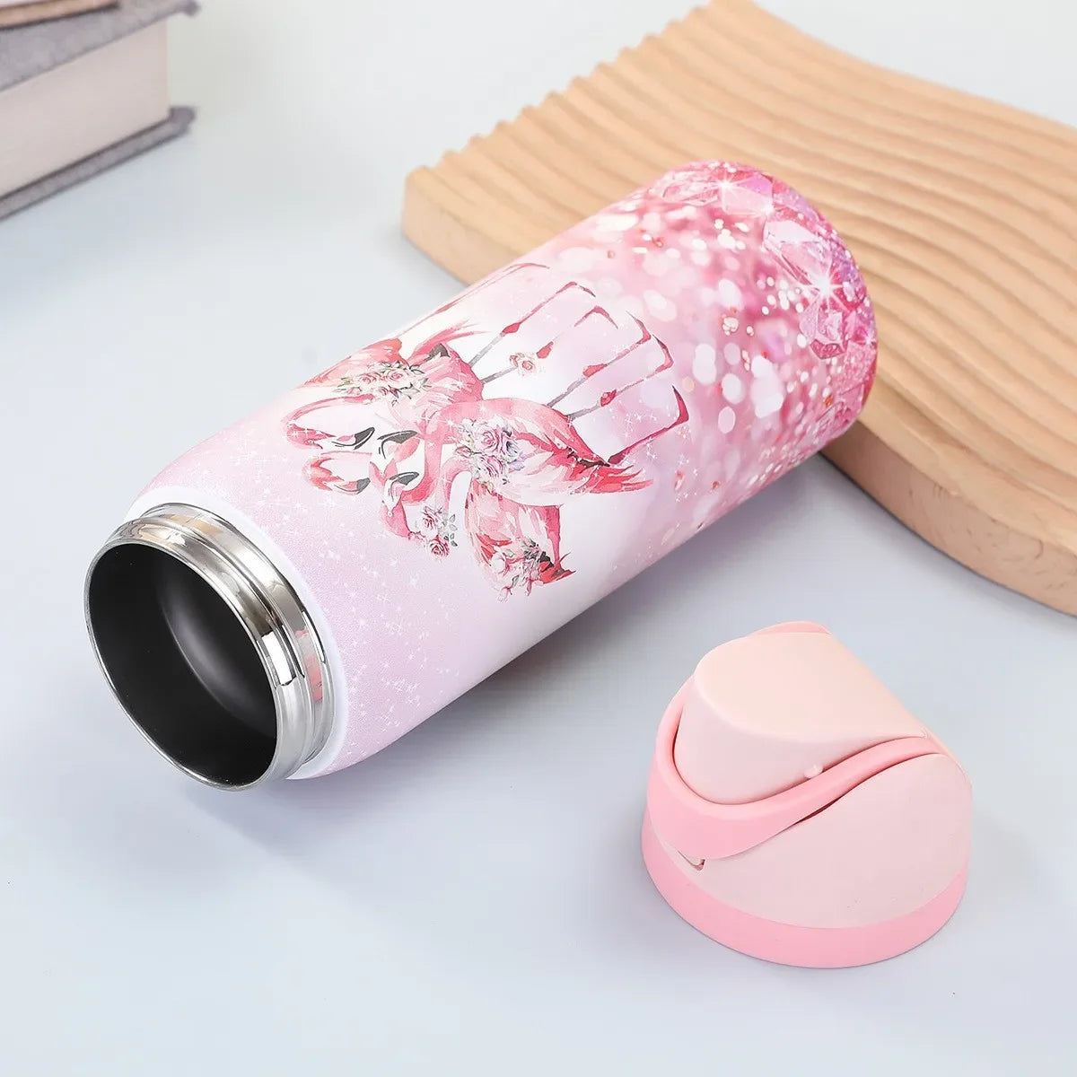 500ml Portable Thermal Flask Cartoon Stainless Steel Water Bottle for Kids Sports Leak Proof Insulated Cup for School Travel - Buy online at  Vibe In Cart.