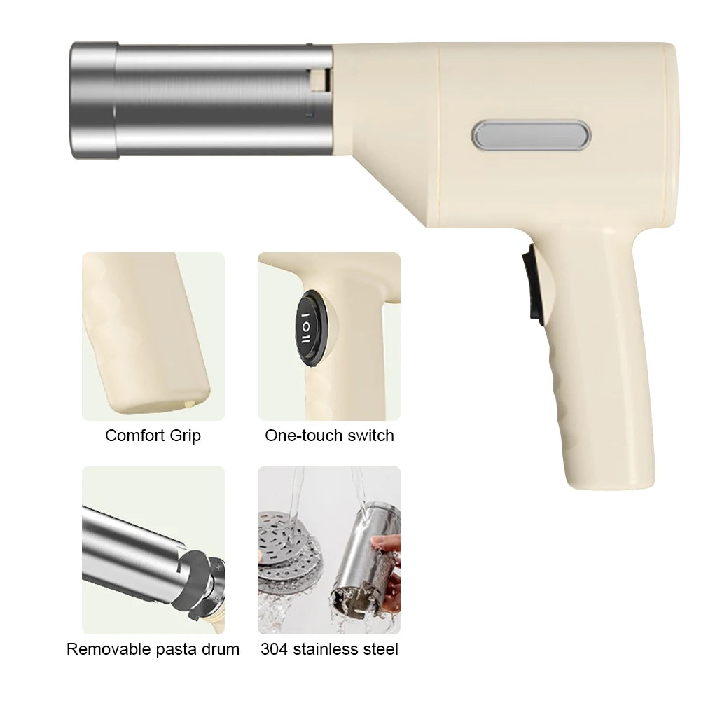 Electric Pasta Noodle Maker 5 Molds Wireless Noodle Maker Rechargeable Small Utility Kitchen Gadget - Buy online at  Vibe In Cart.