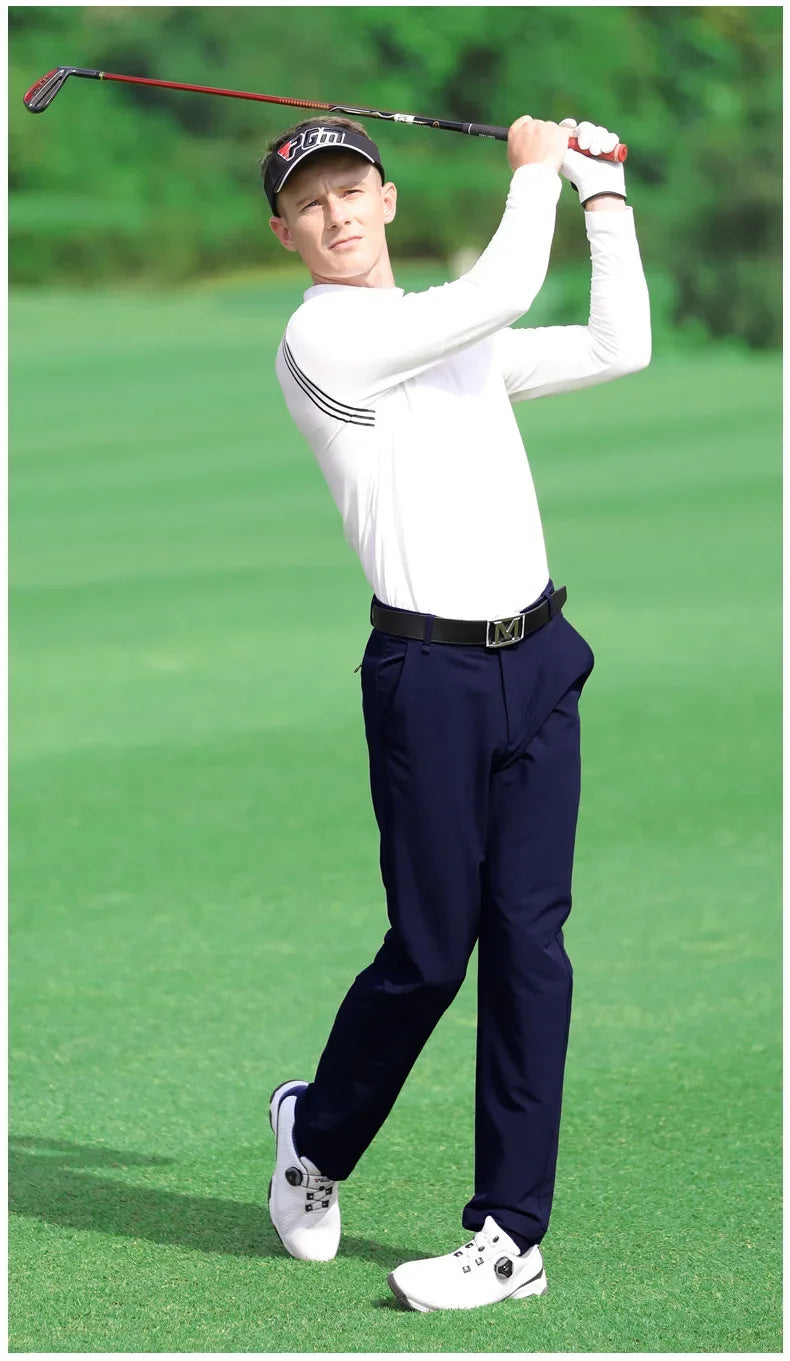 PGM Golf Tennis Men's Long Slim Trousers Spring Autumn High Elastic Sports Wear-resistant Shorts Comfortable Soft Dry KUZ052 - Buy online at  Vibe In Cart.