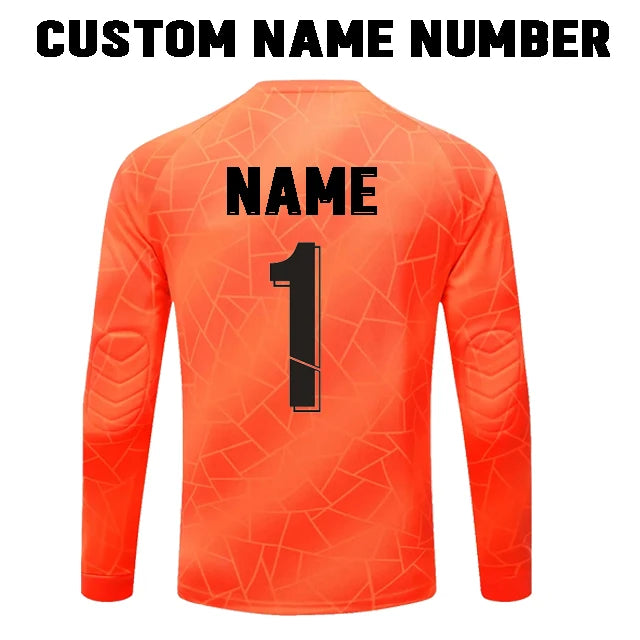 Unisex Polyester Soccer Goalkeeper Uniform with Long Sleeve Top and Pants