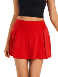 Tennis Golf Skirt Women's Two-In-One High Waist Mini Pleated Sports Ball with Pocket Gym Yoga Running Shorts Fashion Casual Summ