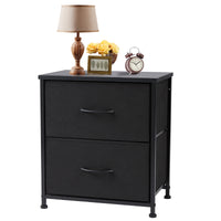 JHK Nightstand Bedside Coffee Sofa Tea Table Storage Closet Chest Clothes Display For Bedroom 2 Fabric Drawers Cabinet Furniture - Buy online at  Vibe In Cart.