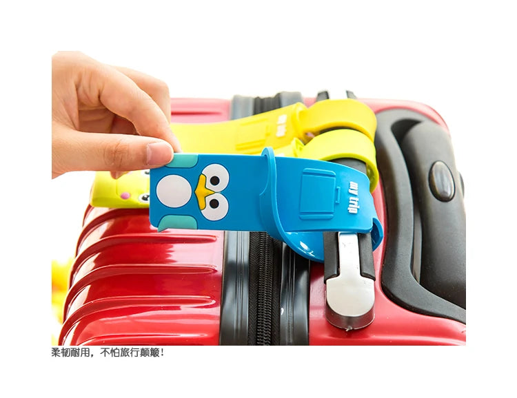 Animal Print PU Material Luggage Tag for Suitcases 23.5cm x 4cm