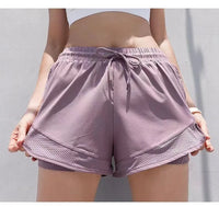 Women's 3" Mesh Panel Shorts: Modesty Liner & QuickDry for Tennis Run Yoga, Loose Comfort Fit - Buy online at  Vibe In Cart.