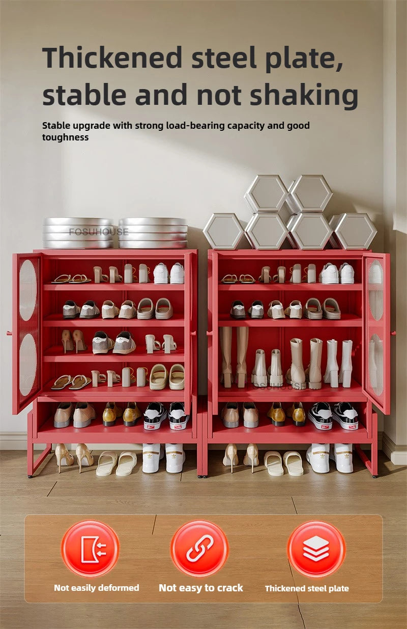Minimalist Steel Shoe Organizer Home Shoes Storage Entryway Storage Locker Light Luxury Creative Shoe Cabinets for Living Room - Buy online at  Vibe In Cart.