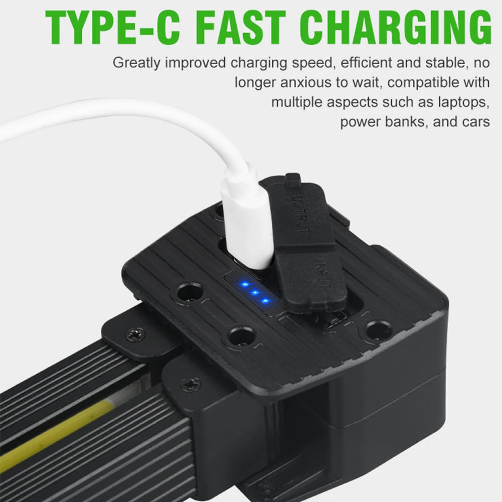 Gym Lamp for Posing 7th Gear Dimming Portable Magnet LED Flashlight with Hanging Hook Handheld Rechargeable Worklight for Garage - Buy online at  Vibe In Cart.