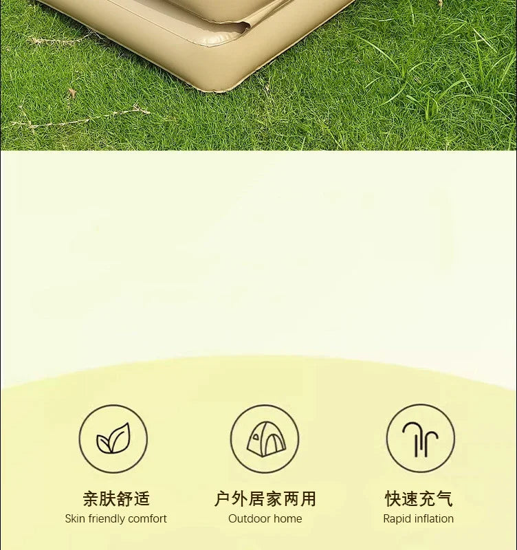 Seat Outdoor Inflatable Sofa Lazy Inflatable Sofa Bed Camping Inflatable Mattress Foldable Air Mattress Electric Inflation Pump - Buy online at  Vibe In Cart.