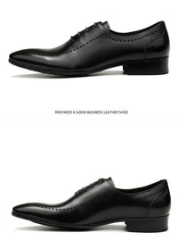 Italian Handmade Men's Oxford Shoes Real Calf Leather Black Brown Classic Brogue Business Wedding Dress Shoes For Men 2025 New - Buy online at  Vibe In Cart.