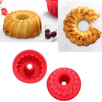 9 Inch Cake Molds Silicone Bakeware Non Stick Mousse Chiffon Pudding Jelly Ice Creams Red Large Hollow Round Kitchen Tools - Buy online at  Vibe In Cart.