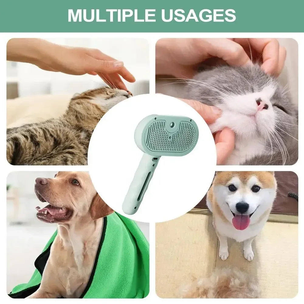 Pet Spray Hair Comb Pet Hair Remover Cleaning Brush Cats Grooming Dog Accessories Tools Dematting Water Mist Humidifier Comb - Buy online at  Vibe In Cart.
