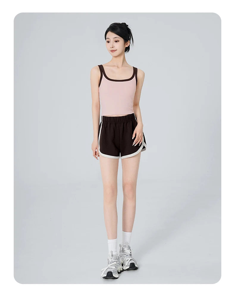 Women Tennis Yoga Workout Wide Leg Short Pants Mid-waist Causal Loose Straight Shorts Teen Girl Breathable Jogging Gym Clothing - Buy online at  Vibe In Cart.