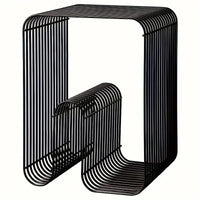 Modern Scandinavian Metal Coffee Table Living Room Furniture Sleek  Side Table Minimalist Storage for Magazines and Books - Buy online at  Vibe In Cart.