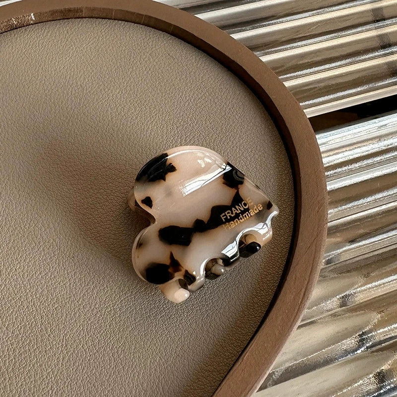 Colorful Small Heart-Shaped Hair Clip 3.5Cm Small Hairclaw Acetate Hair Crabs Girls Delicate Hairclips Women Hair Accessories - Buy online at  Vibe In Cart.