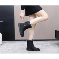 2025 New Winter Women's Short Snow Boots - Thick Anti-Slip Sole, Fleece Lined Warm & Fashionable Outdoor Winter Boots - Buy online at  Vibe In Cart.