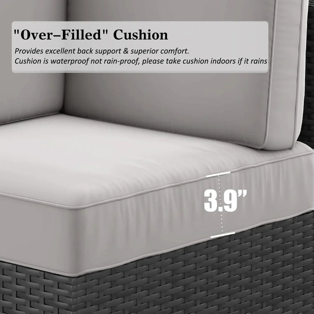 15 Piece Patio Furniture Set with Fire Pit Table, Outdoor Conversation Sets Wicker Rattan Sectional Sofa with Coffee Table - Buy online at  Vibe In Cart.