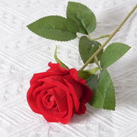 Artificial Red Roses Flower Branches, Non-Woven, 1-20pcs for Wedding Decor