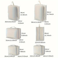 6-Piece Compression Packing Cubes Made of Polyester