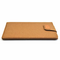 Wool Felt Slim Laptop Sleeve for 11-15 Inch Devices, Solid Color