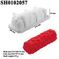 Food Grade Kitchen Bakeware Christmas Long Strip Mousse Cake Moulds Silicone Cake Molds French Mousse Mould Party Pastry Tray - Buy online at  Vibe In Cart.