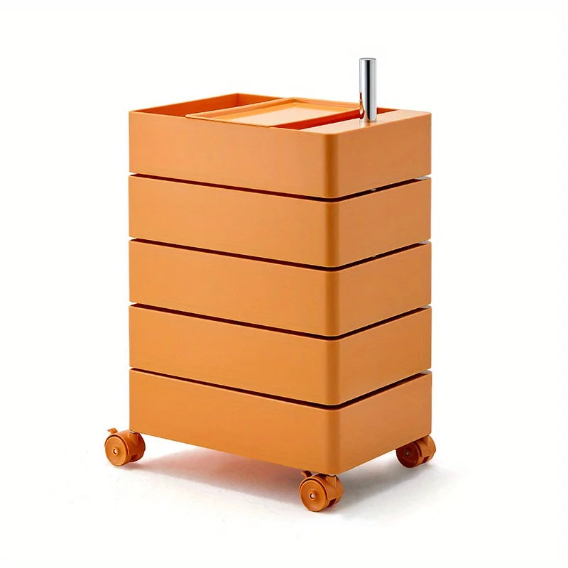 Rotating Storage Cabinet Movable Bedside Table Side Cabinet Cosmetic Storage Cabinet Bedroom Living Room Furniture  Nightstand - Buy online at  Vibe In Cart.
