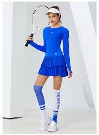 Women Sports Mini Pleated Skirt Golf Tennis Skirts With Pocket Double Layer Gym Fitness Running Yoga Athletic Workout Skort - Buy online at  Vibe In Cart.