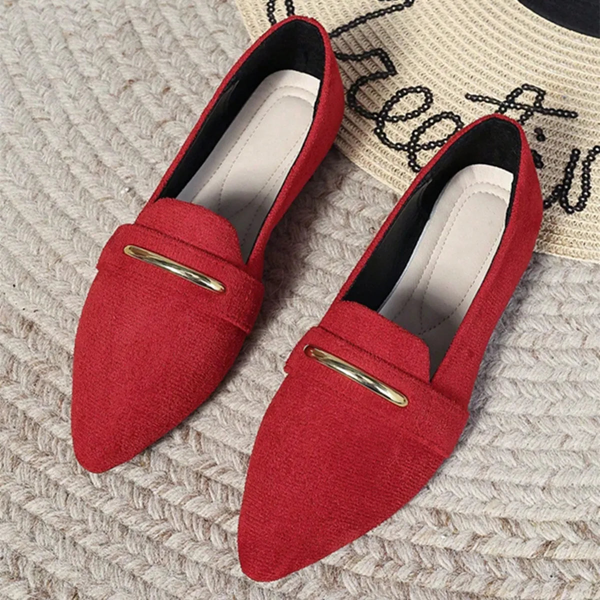 Loafers Flats Pointed Toe Casual Women Shoes New Comfortable Walking Mujer Zapatos:Wear-resisting - Buy online at  Vibe In Cart.
