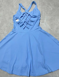 Women Tennis Dress One-Pieces Slim Fit Soft Sports Sets Golf Badminton Skorts Back Cross Tracksuits With Chest Pads Yoga Suits - Buy online at  Vibe In Cart.