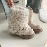 Fur Women Snow Boots Fashion Platform Shoes Warm New Casual Sport Shoes 2025 Winter Sneakers Ankle Boots Walking Mujer Botas - Buy online at  Vibe In Cart.
