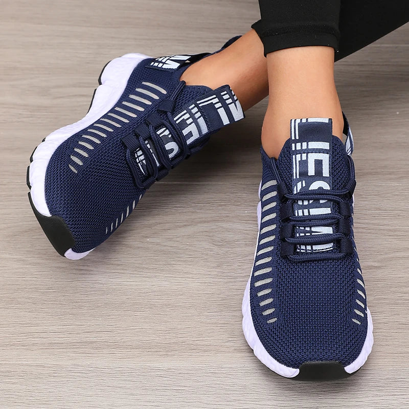 Women's Sports Shoes Mesh Lightweight Soft Sole Jogging Strap Breathable Fashion Sports Walking Casual Tennis Flat Shoes for Men - Buy online at  Vibe In Cart.