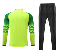 Polyester Spandex Protective Long Sleeve Soccer Goalkeeper Uniform Set with Top and Pants