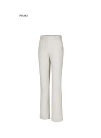 Women's High Waist Fleece Golf Pants Windproof Flared