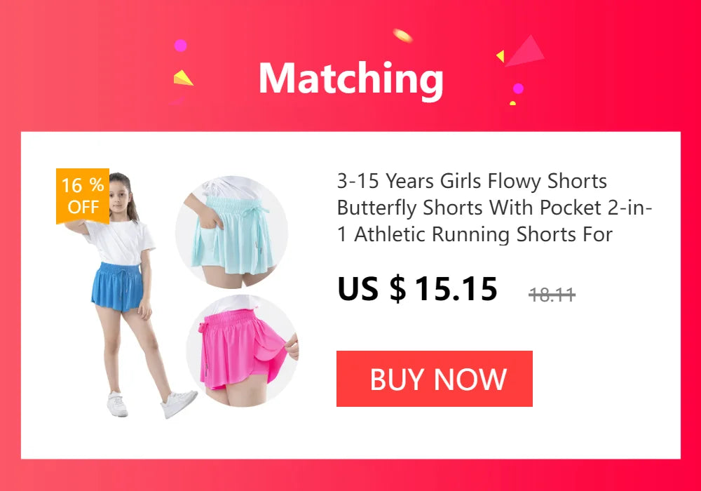 Girls Tennis Dress Kids Cute Golf Outfit School Sports Dresses Children Short Sleeve Workout Athletic Pleated Skirts With Shorts