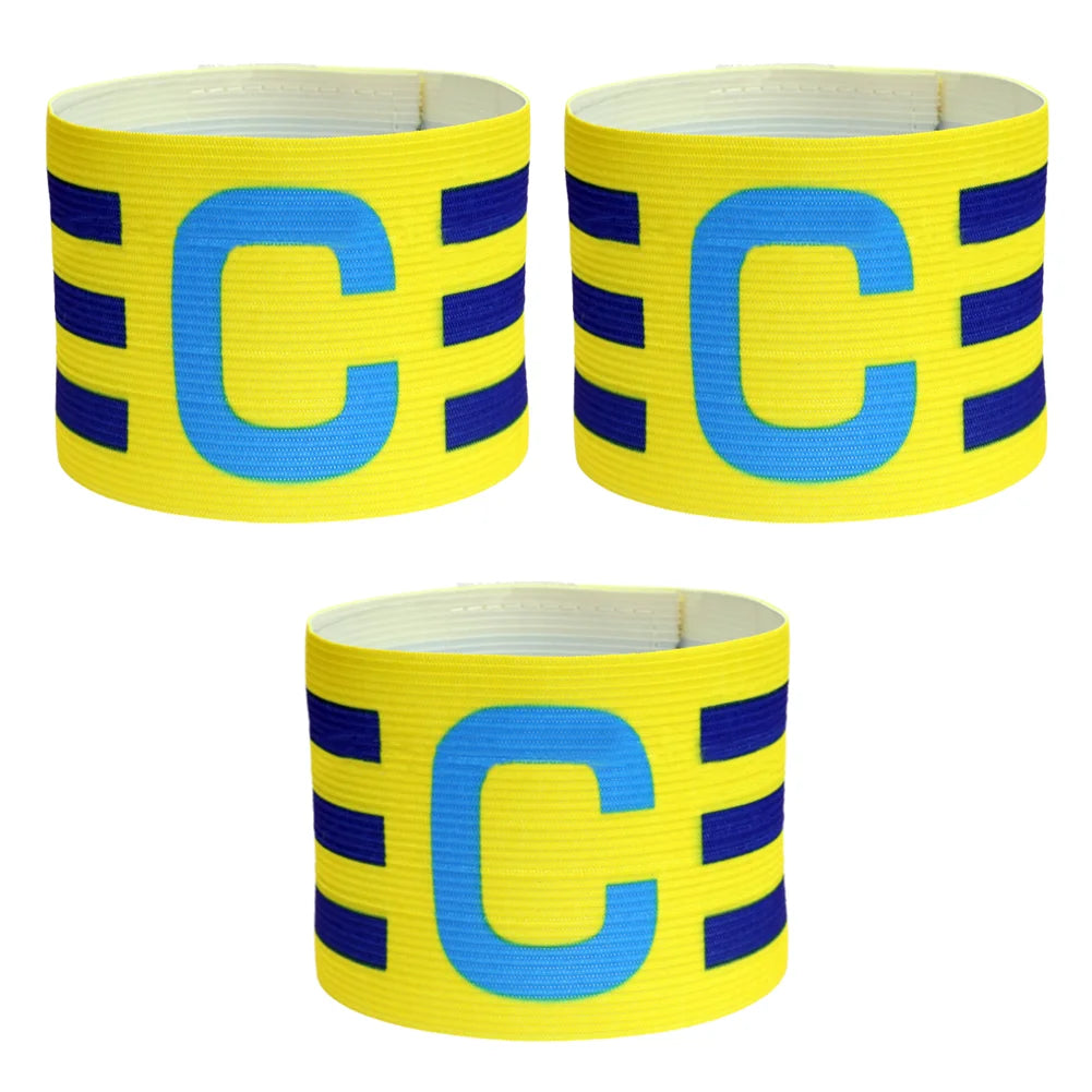 Adjustable Elastic Polyester Soccer Captain Armband for Training