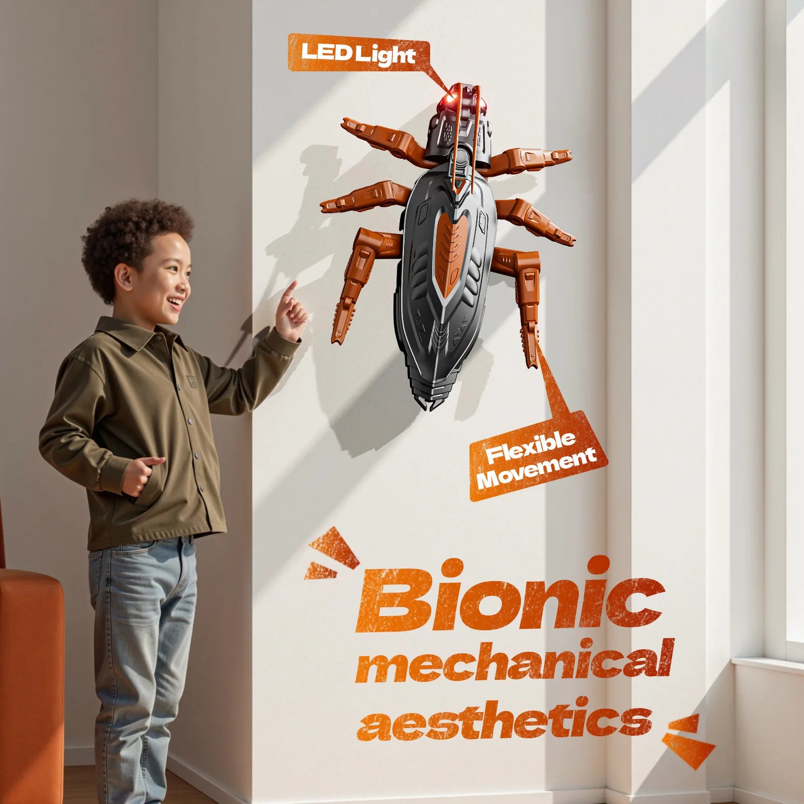 RC Wall Climbing Gecko Toys Biomimetic Crawling Insect Prank Toy Kids Remote Control Electric Robot Lizard Bionic Novelty Gift - Buy online at  Vibe In Cart.