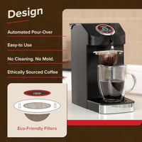 SWIRL Single Serve Coffee Maker Electric Kitchen Appliances Designed for Convenient Use with Cups or Mugs Features Automated Po - Buy online at  Vibe In Cart.